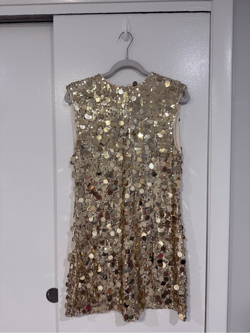 Showpo Gold Sequin Mini Dress